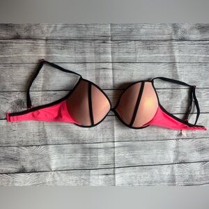 NWOT Victoria’s Secret colorblock push-up bikini top - size 34DD